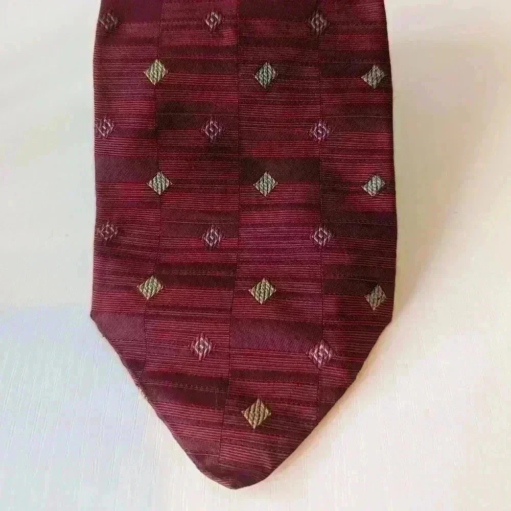 ROBERT TALBOTT BLACK Teal & Purple  PAISLEY FLORAL DECO SILK NECKTIE Tie